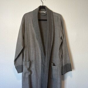 Pottery Barn Gray Open Front Robe